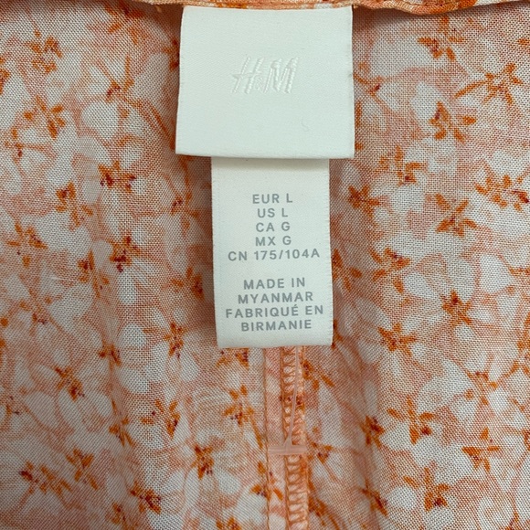 Orange floral printed wrap dress - Picture 5 of 5